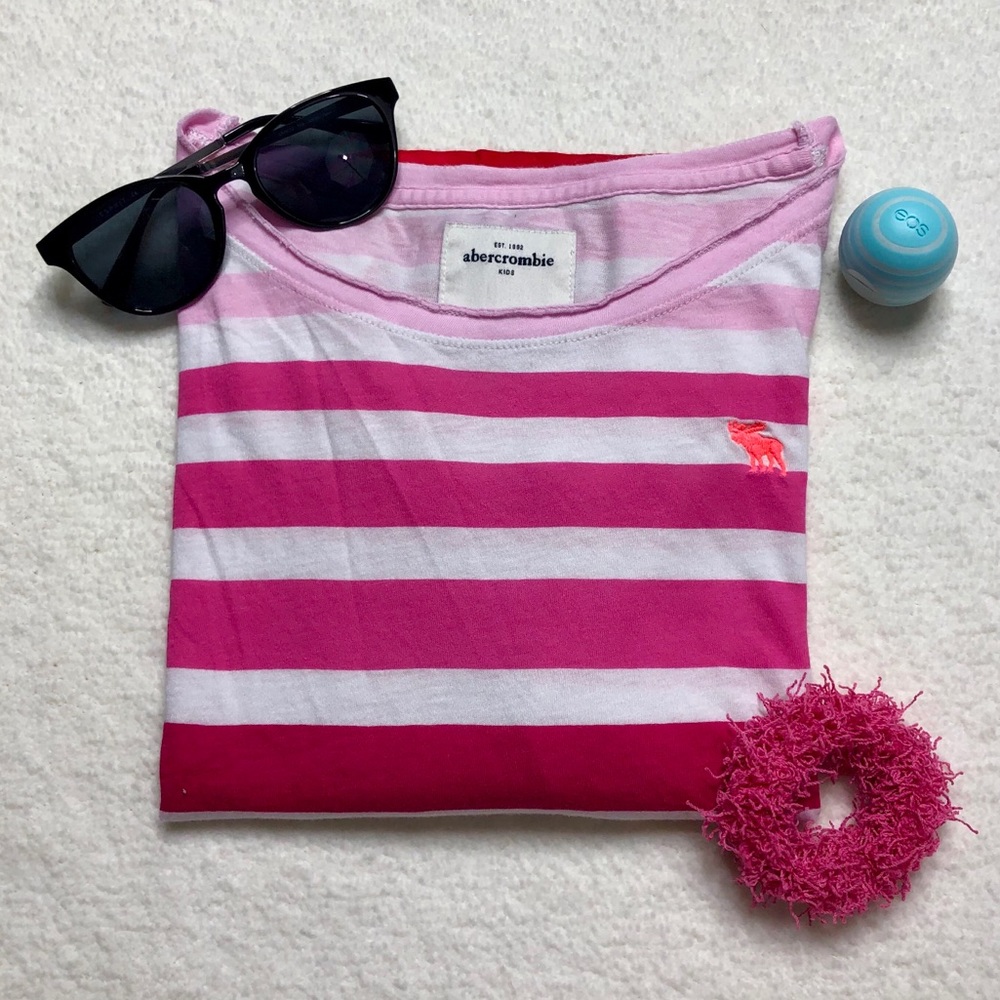 Abercrombie Kids - Size M - Pink Stripy Longsleeve